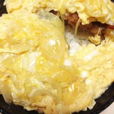 おでんの残りだしでふわふわ卵のチキンカツ丼